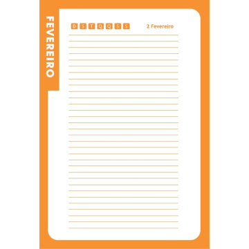 Agenda Modelo Anual Permanente - 368 Páginas - Papel off-set 63g/m a 4 cores