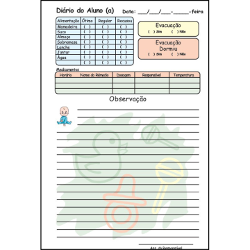 Agenda Modelo Maternal - 240 Páginas Impressas - Formato: 13,5 cm x 20 cm