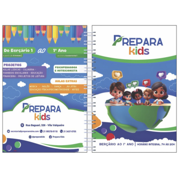 Agenda Modelo Infantil - 240 Páginas Impressas - Formato: 13,5 cm x 20 cm