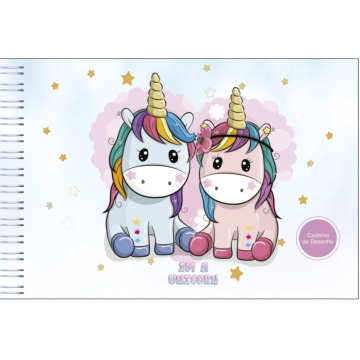 Caderno Desenho 40 folhas - 200x147mm